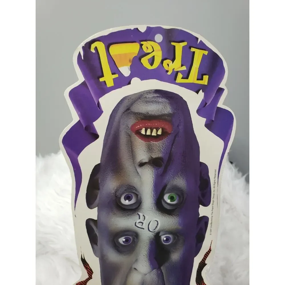1997 Trick‎ or Treat PAPER MAGIC GROUP Halloween die cut retro vintage vampire